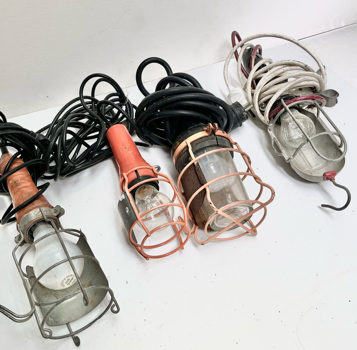 Lampes baladeuses industrielles vintage