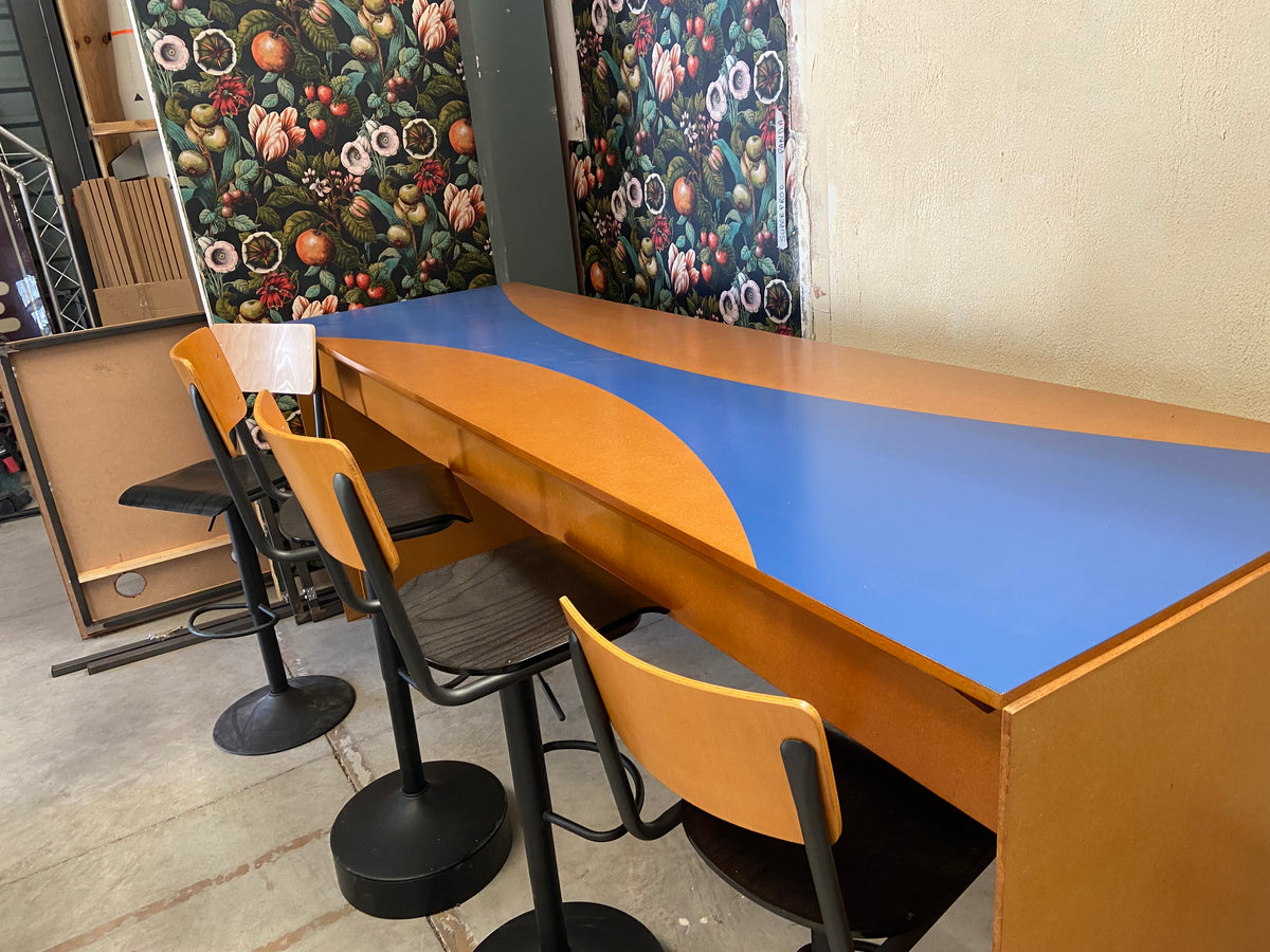 Table haute décor