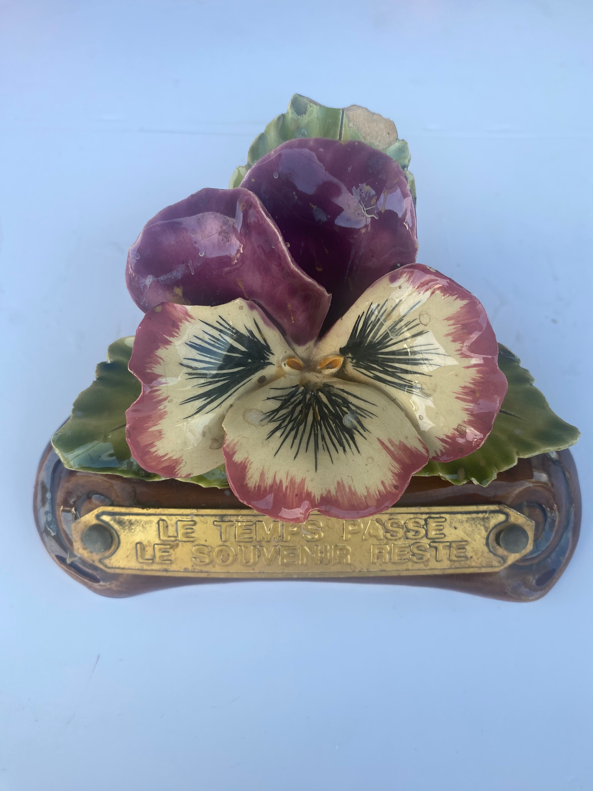 Fleur en céramique - Cimetière
