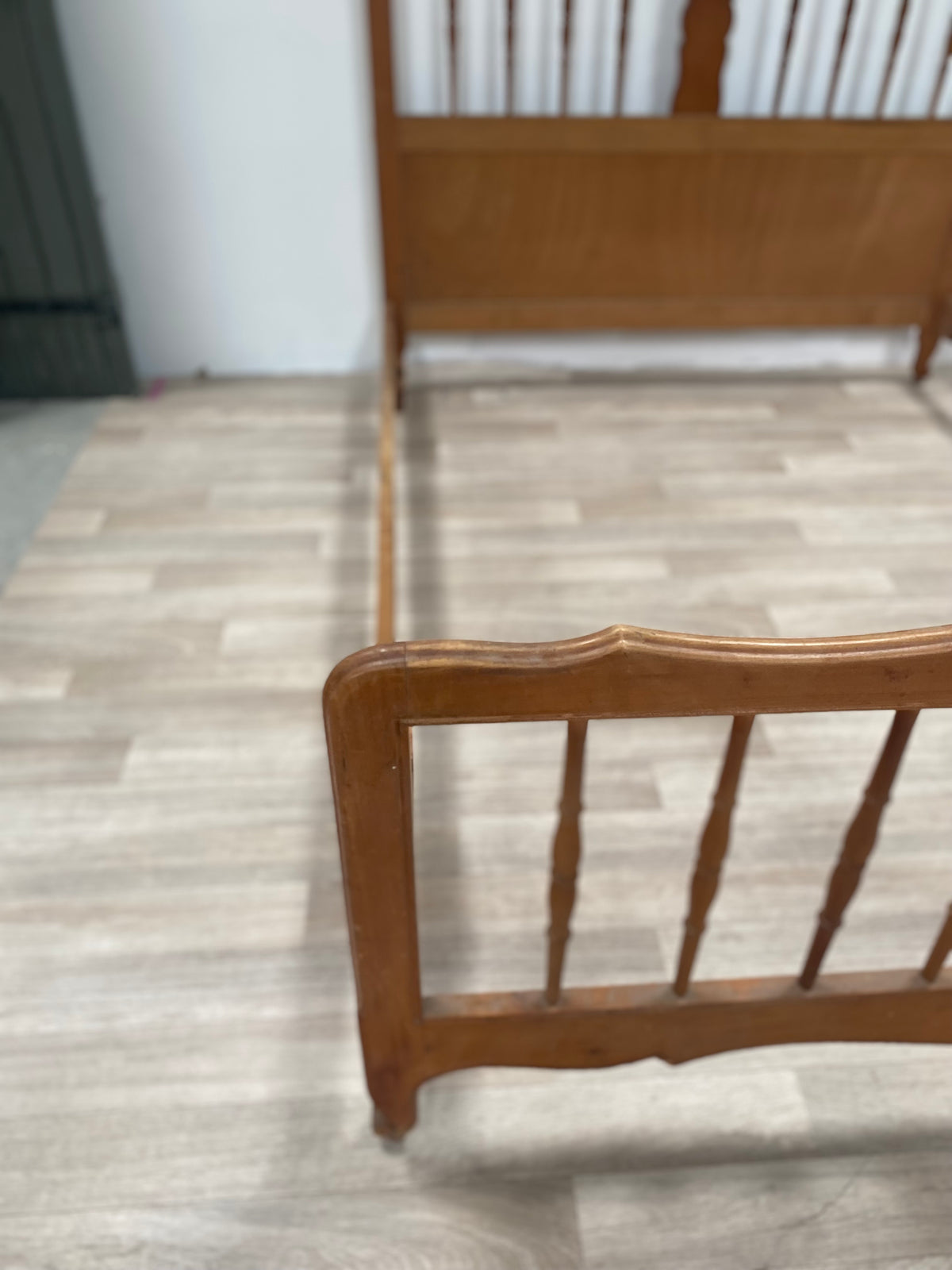 Cadre de lit - Vintage - Bois - Barreau