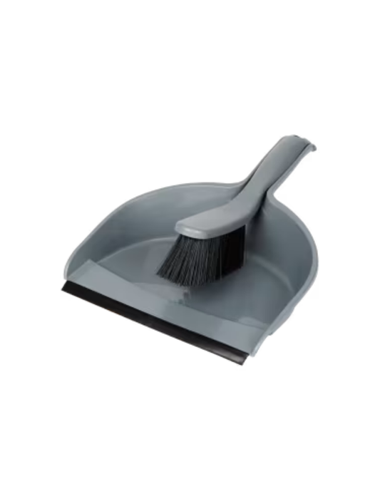 Pelle et balayette plastique gris