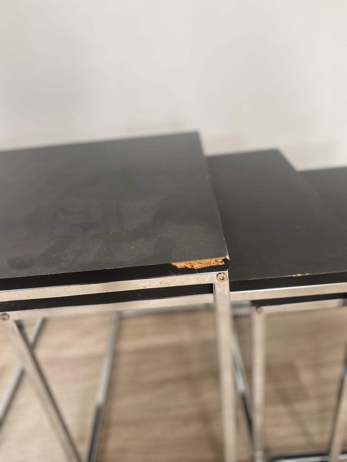 Table Basse - Gigogne - Noir - Alu