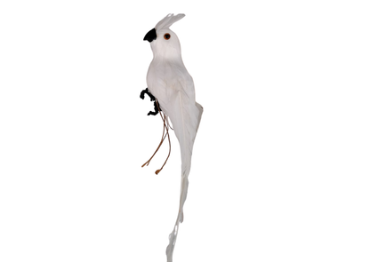 Figurines d'oiseaux blancs décoratifs