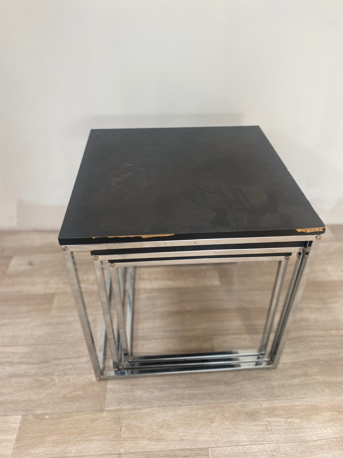 Table Basse - Gigogne - Noir - Alu