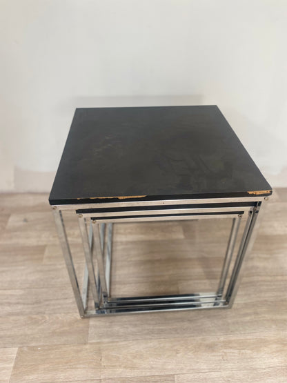 Table Basse - Gigogne - Noir - Alu