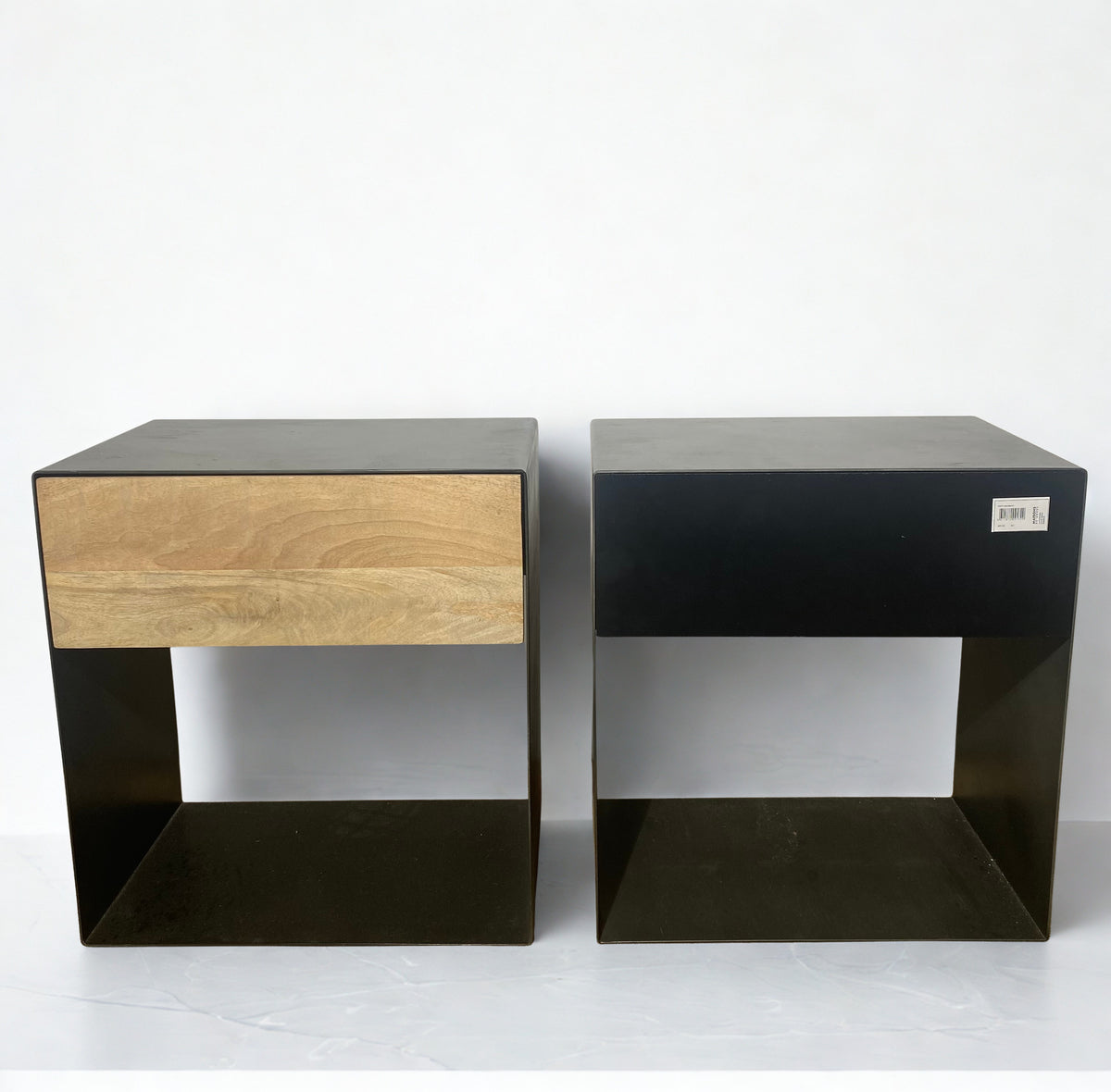 Table de chevet - Metal & Bois