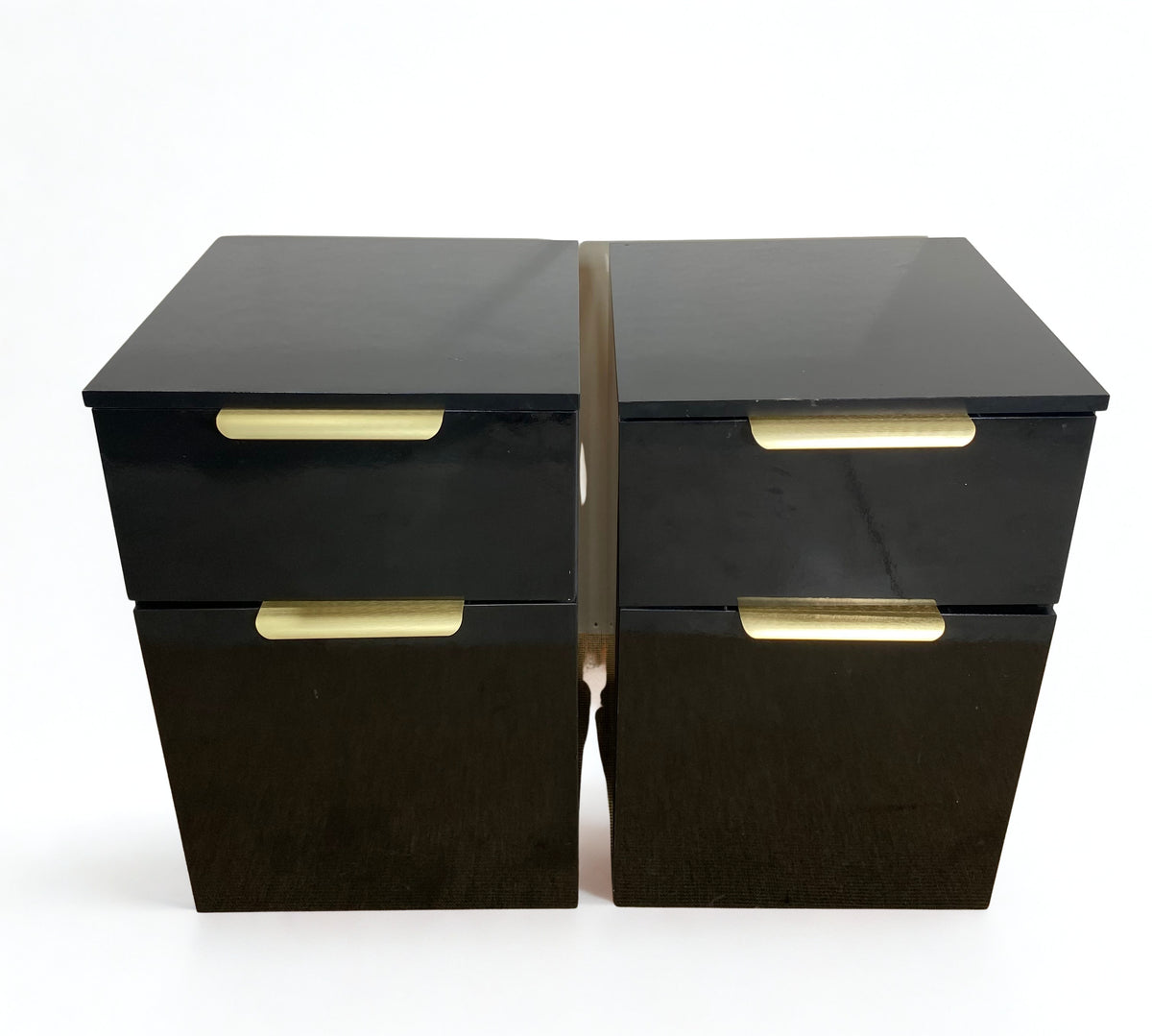 Table de chevet - Noir - Vernis