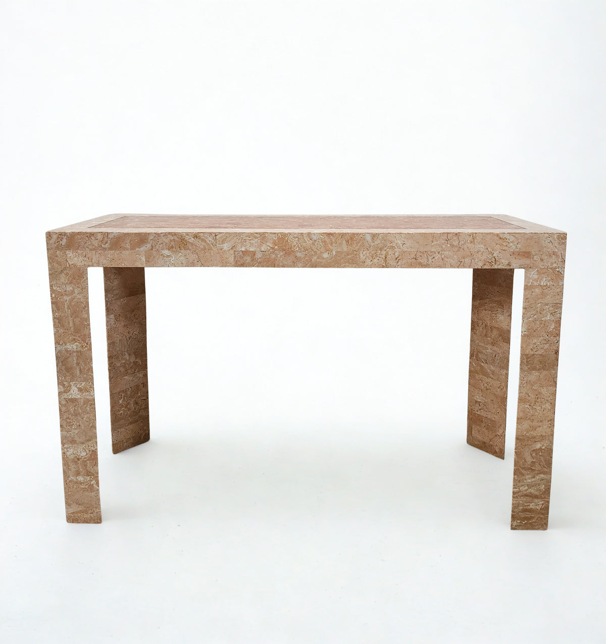 Table imitation marbre rose