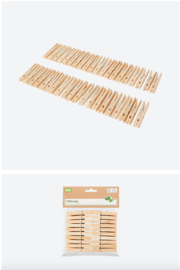 Pince à linge bois x40