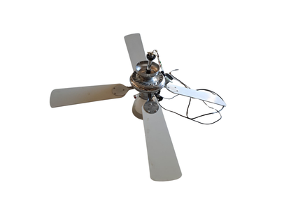Ventilateur de plafond à pales claires avec éclairage