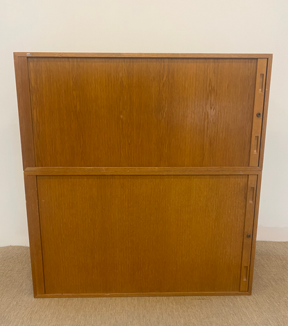 Meuble trieur en bois à casiers