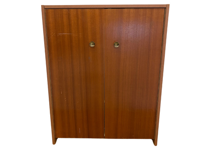 Meuble de bureau en bois à deux portes (L 70 × P 36 × H 90 cm)