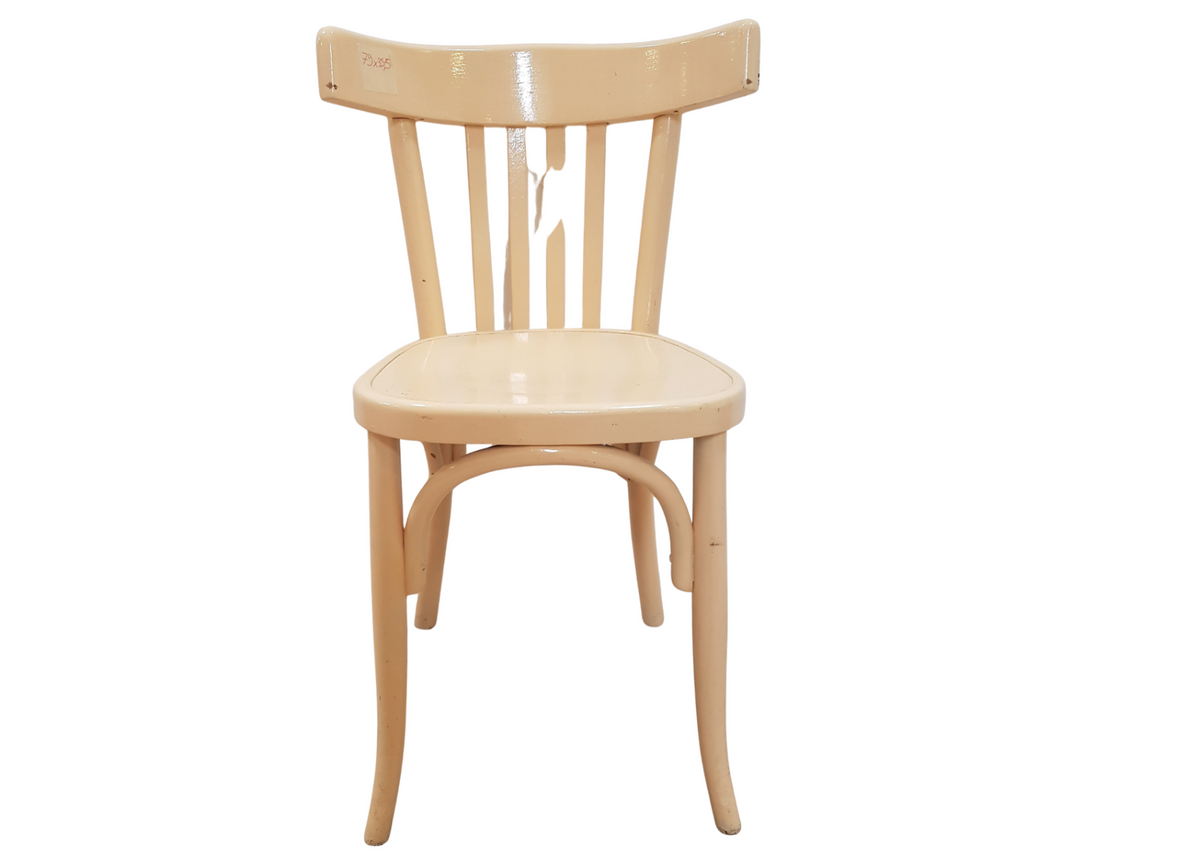 Chaise bistrot en bois courbé clair