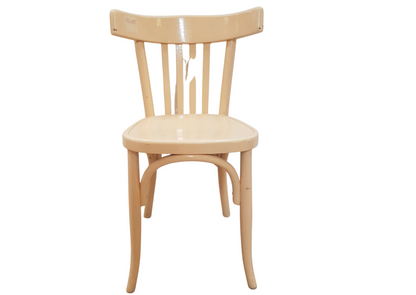 Chaise bistrot en bois courbé clair