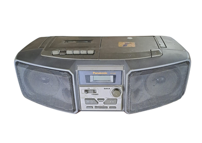 Radiocassette portable gris avec lecteur CD (L 44 × P 15 × H 24 cm)