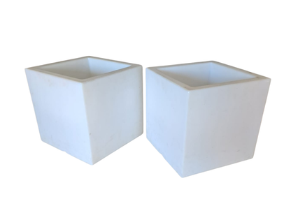 Seau à champagne cube blanc (L 43 × P 43 × H 43 cm)