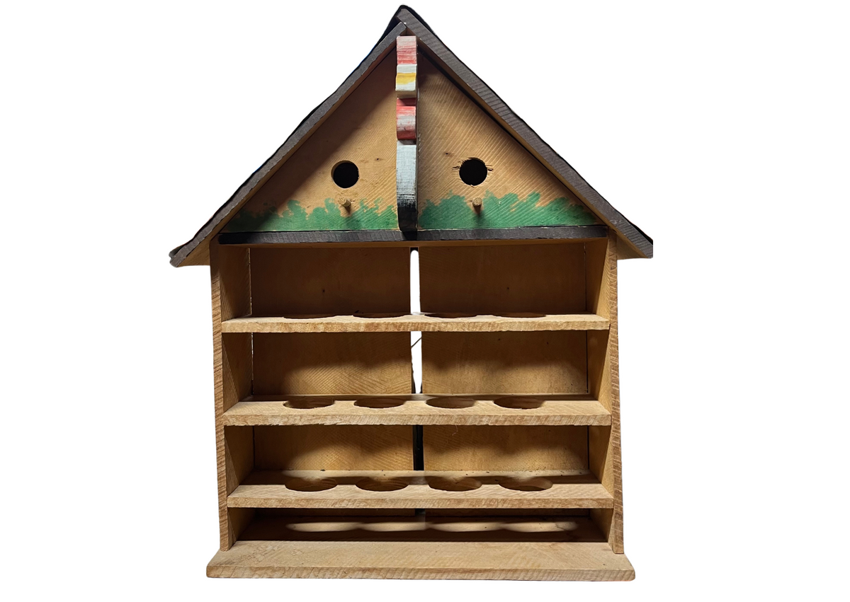 Présentoir à œufs en bois en forme de maison