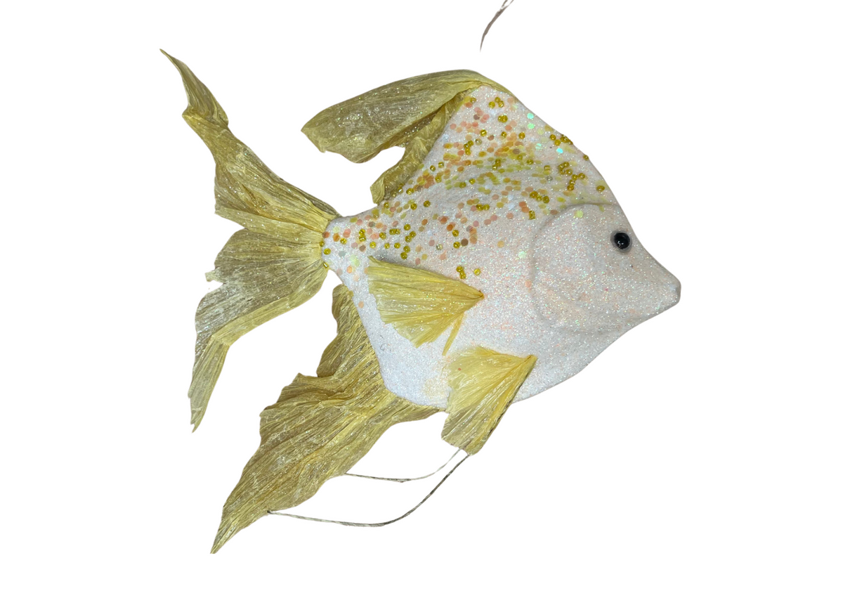 Poisson décoratif jaune pâle