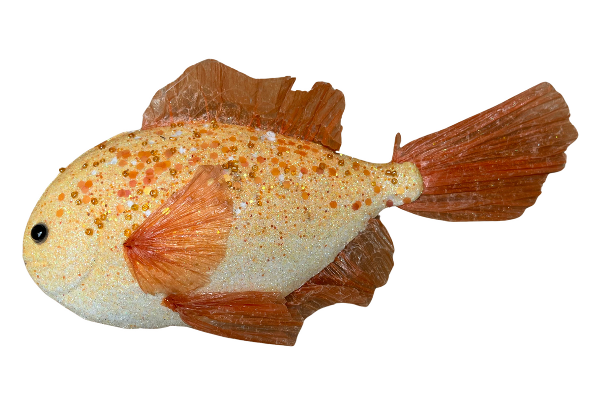 Poisson décoratif orangé
