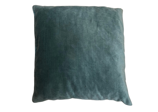 Coussin carré gris-bleu