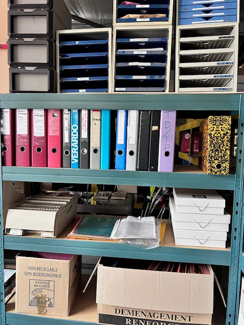 Classeur ou carton d'archives (modèles variés)