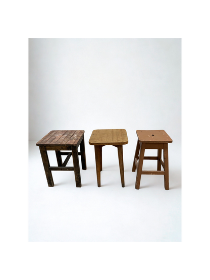 Tabourets - carrés - bois