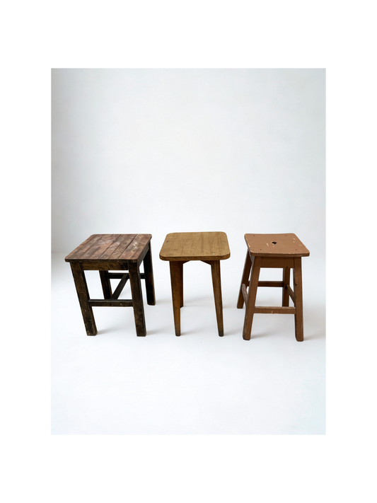 Tabourets - carrés - bois