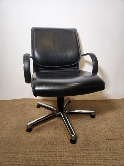 Chaise de bureau cuir noir