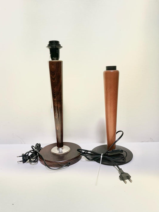 Pied de lampe moderne en bois