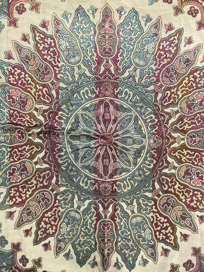 Tapis oriental vert et violet
