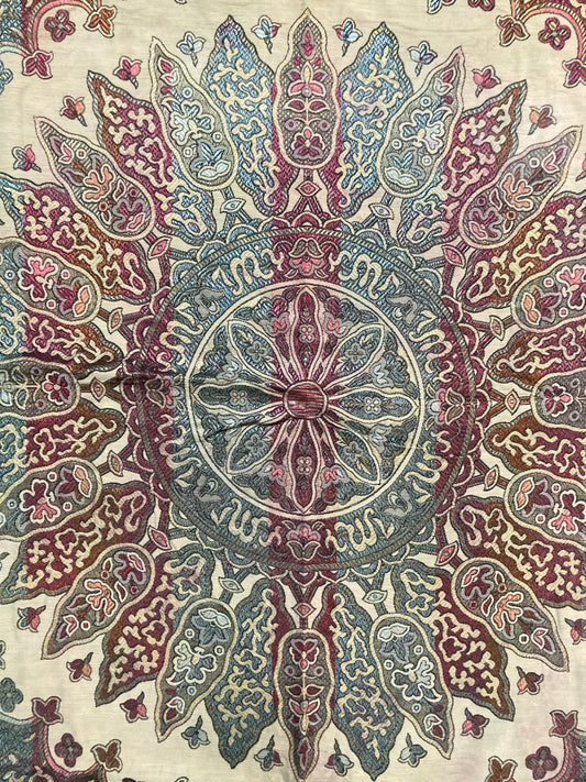 Tapis oriental vert et violet