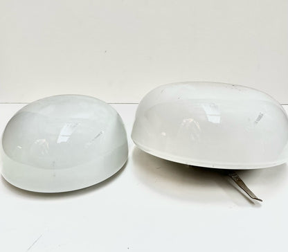Lampe murale ronde blanche
