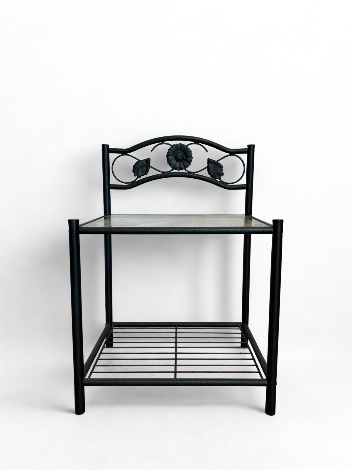 Table d'appoint avec plateau en verre