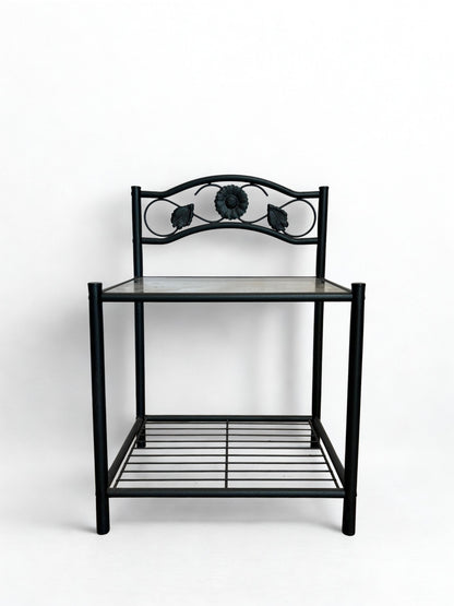 Table d'appoint avec plateau en verre