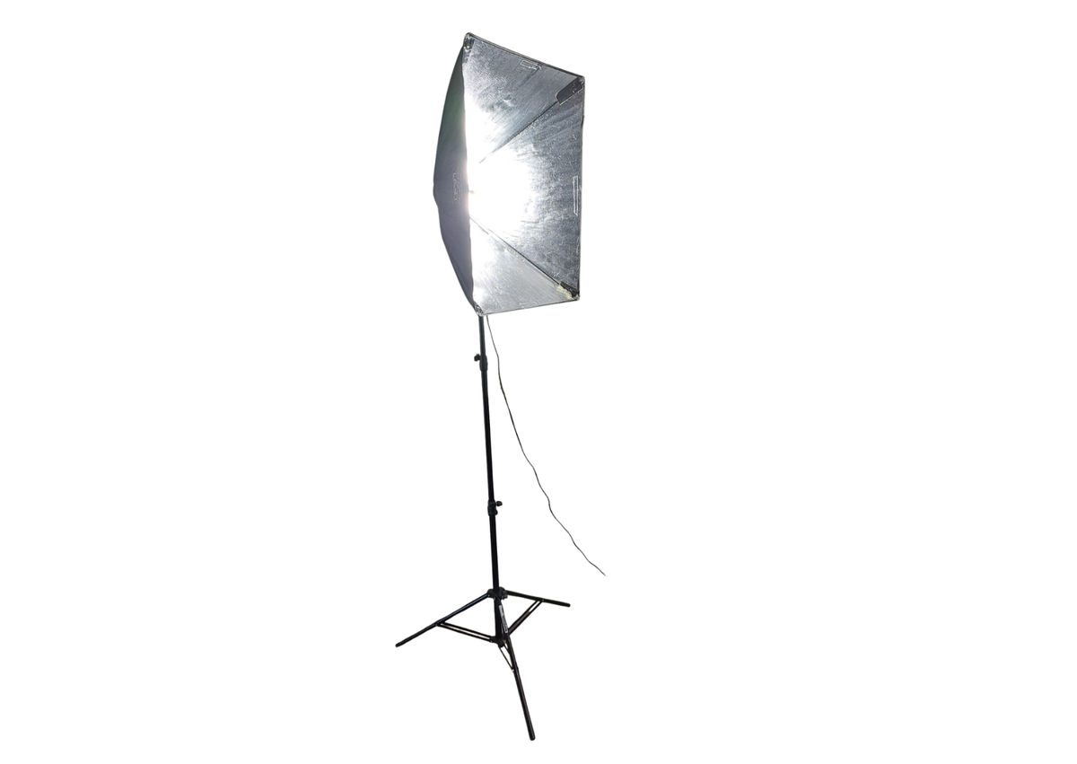 Flash fixe avec parapluie et diffuseur - 4 ampoules