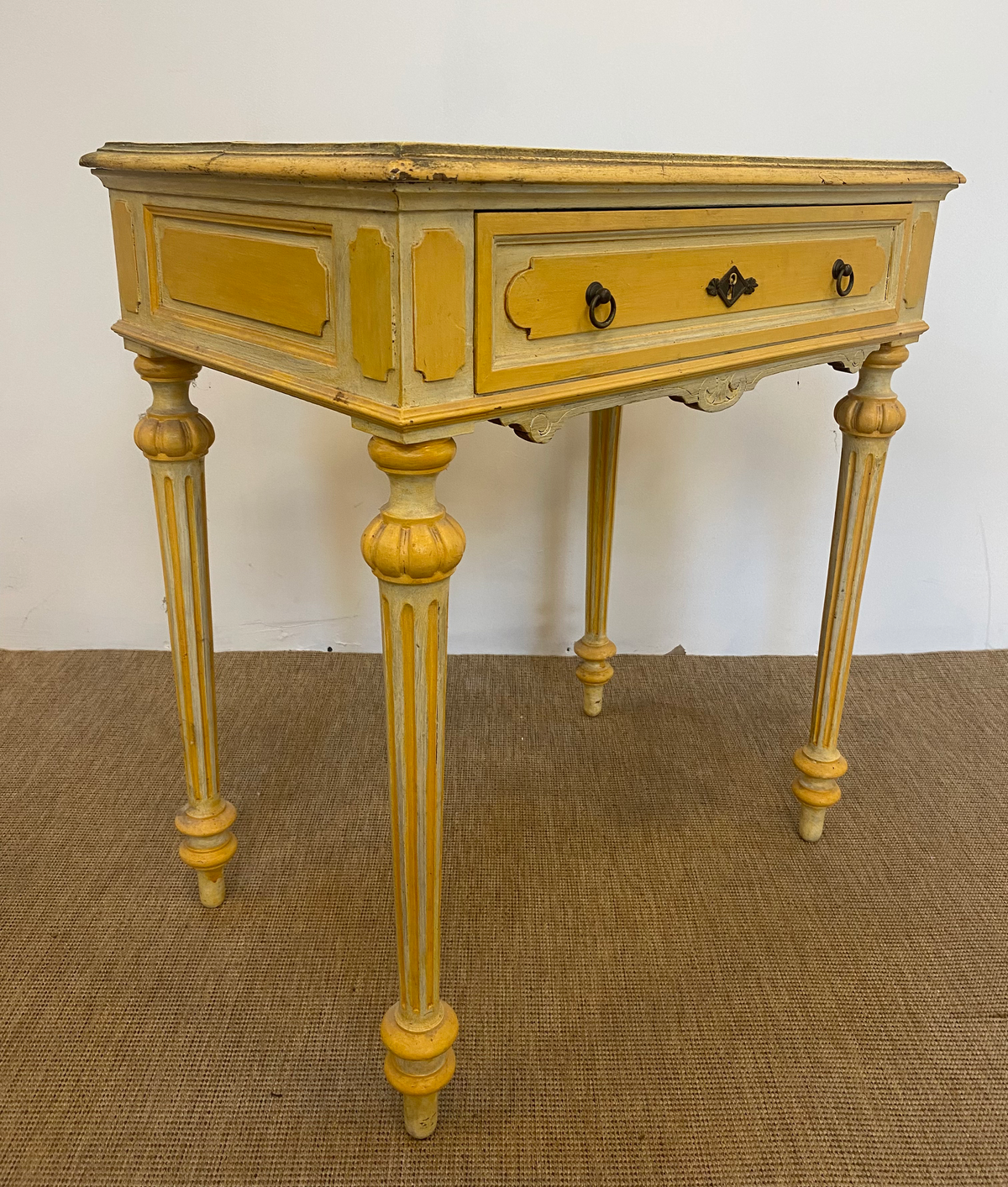 Table de chevet - Bois - Jaune