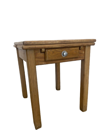 Table cuisine - carré - Bois - Tiroir