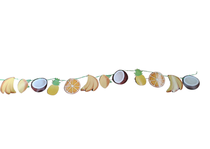 Guirlande décorative sur le thème des fruits tropicaux