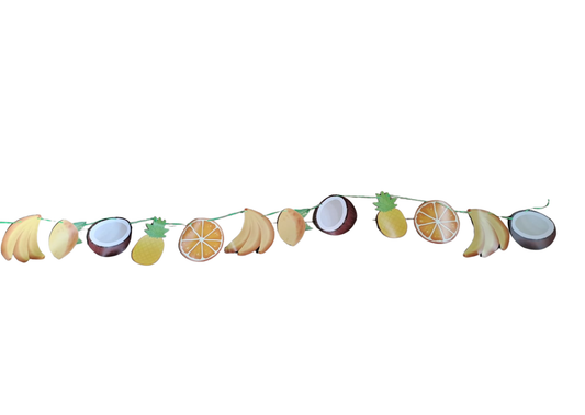 Guirlande décorative sur le thème des fruits tropicaux