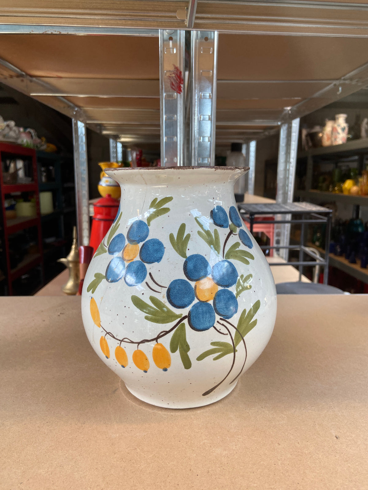 Vase céramique écrue