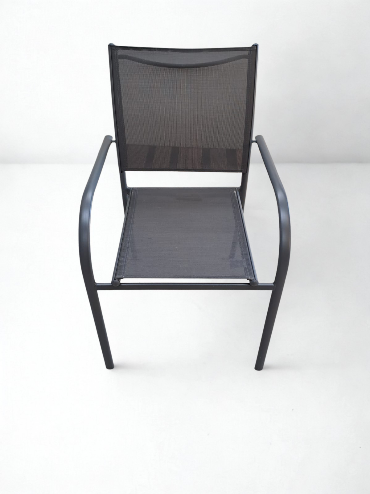 Fauteuil de jardin en aluminium gris