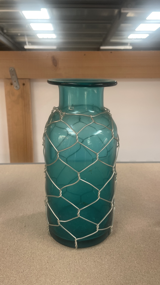 Vase bleu - verre
