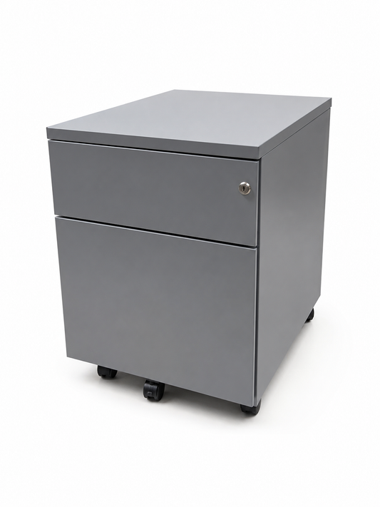 Caisson - bureau métal - avec roulettes