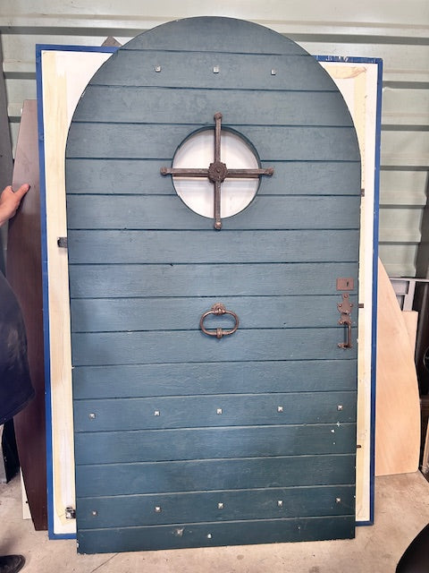 Porte bateau bleu
