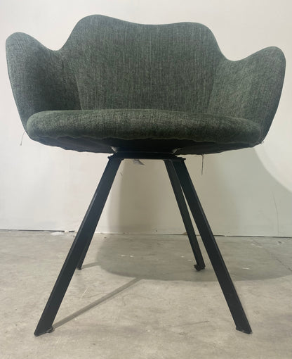 Chaise salon - Vert - Tissu