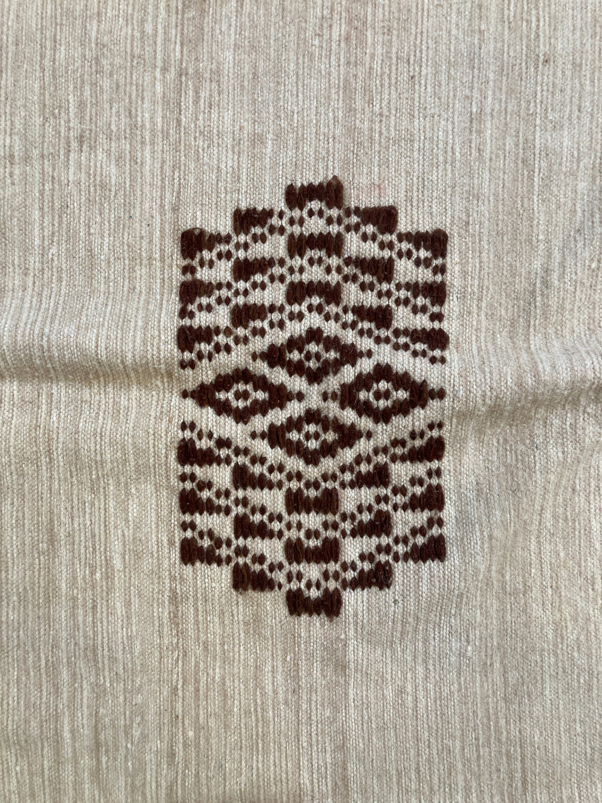 Tapis oriental beige et marron