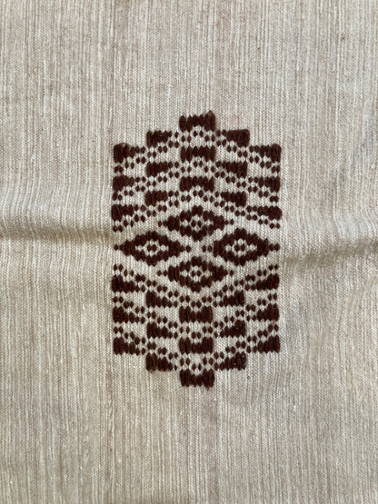 Tapis oriental beige et marron