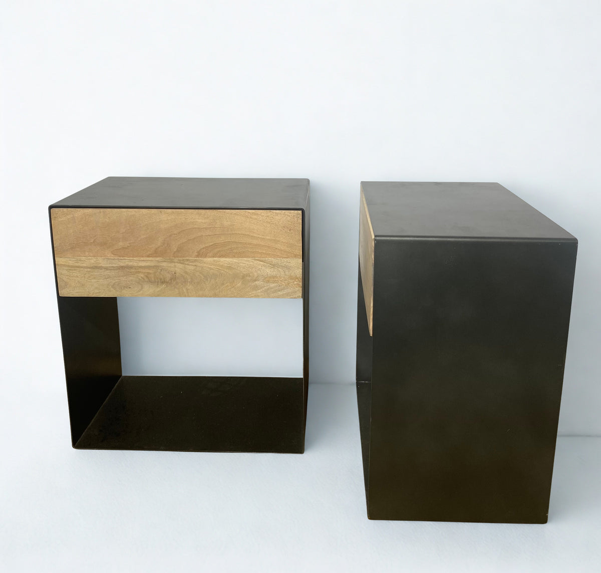 Table de chevet - Metal & Bois