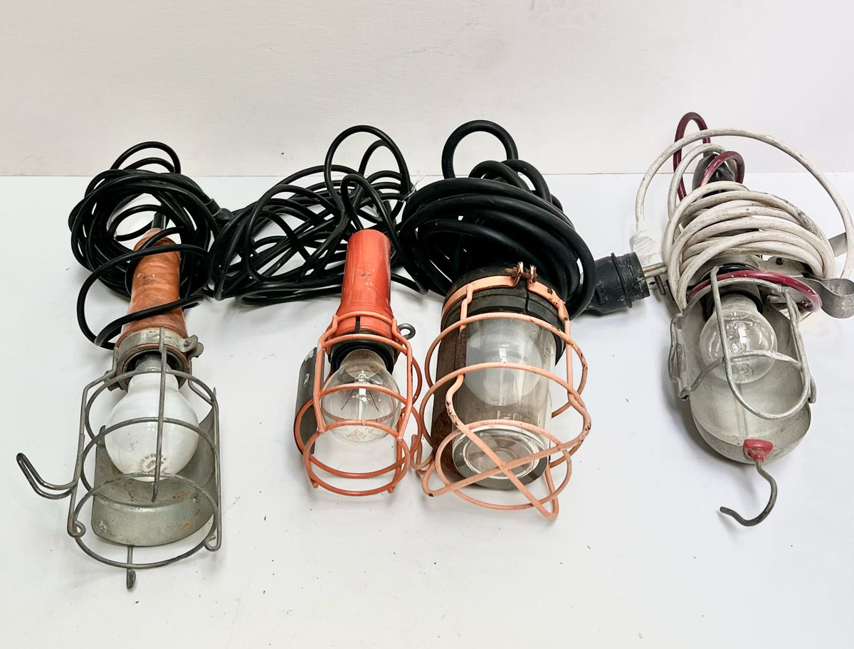 Lampes baladeuses industrielles vintage