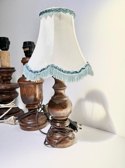 Pied de lampe en bois